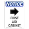 Signmission OSHA Notice Sign, 18" H, Aluminum, First Aid Cabinet Sign With Symbol, Portrait, 1218-V-12730 OS-NS-A-1218-V-12730 - alternate 1